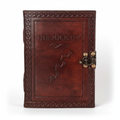 Handcrafted The Journey Leather Journal | 100 Blank Pages | Travel Diary & Sketchbook | 7x5 Inch