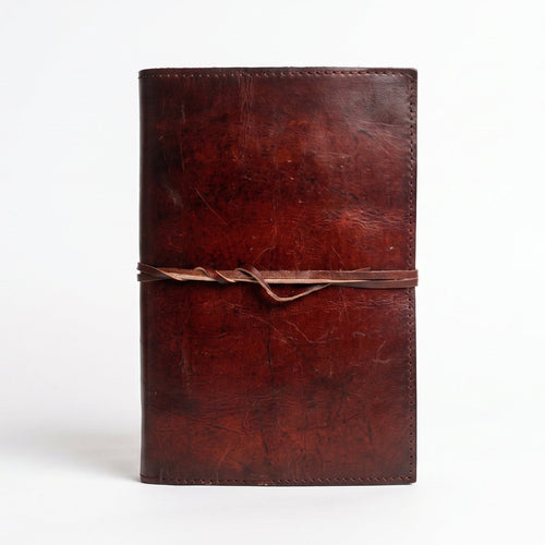 Handcrafted Tree of Life Embossed Leather Journal | 100 Blank Pages | Diary, Grimoire & Sketchbook | 8.5x6 Inch